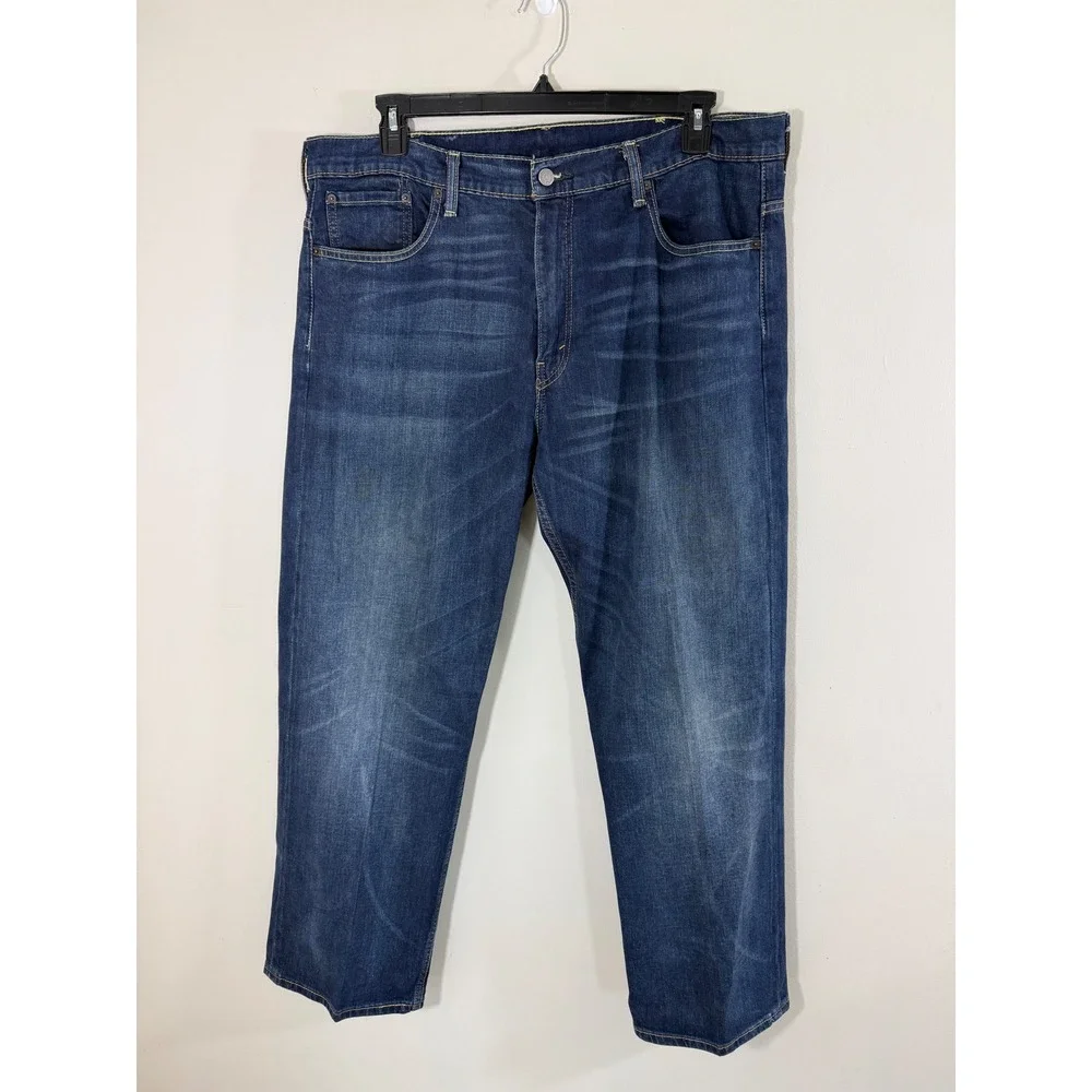 Levi's 569 Y2K Loose Straight Jeans Men W38 L32 Dark Wash Relaxed 2010